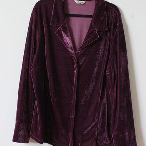 90's Jessica (Sears) Purple Velvet Blazer Size 3X (fits XL)